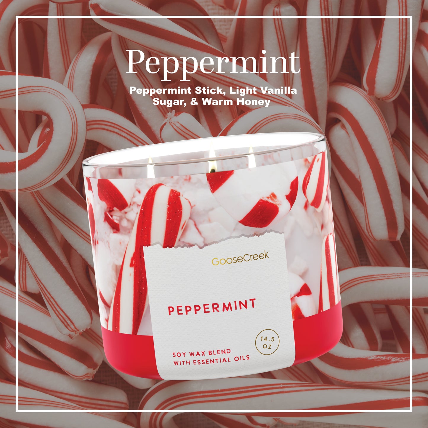 Peppermint 3-Wick Candle