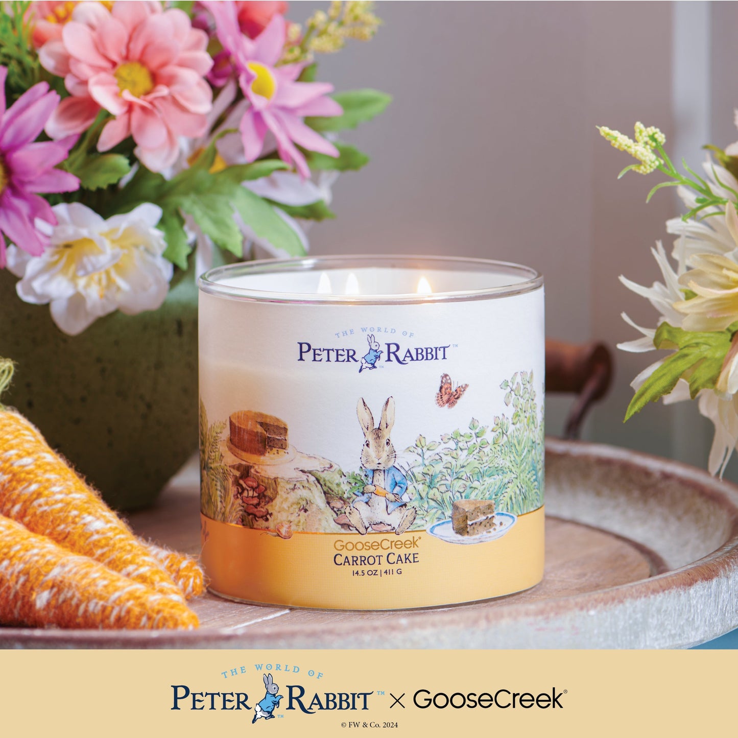 Peter Rabbit - Carrot Cake Large 3-Wick Candle
