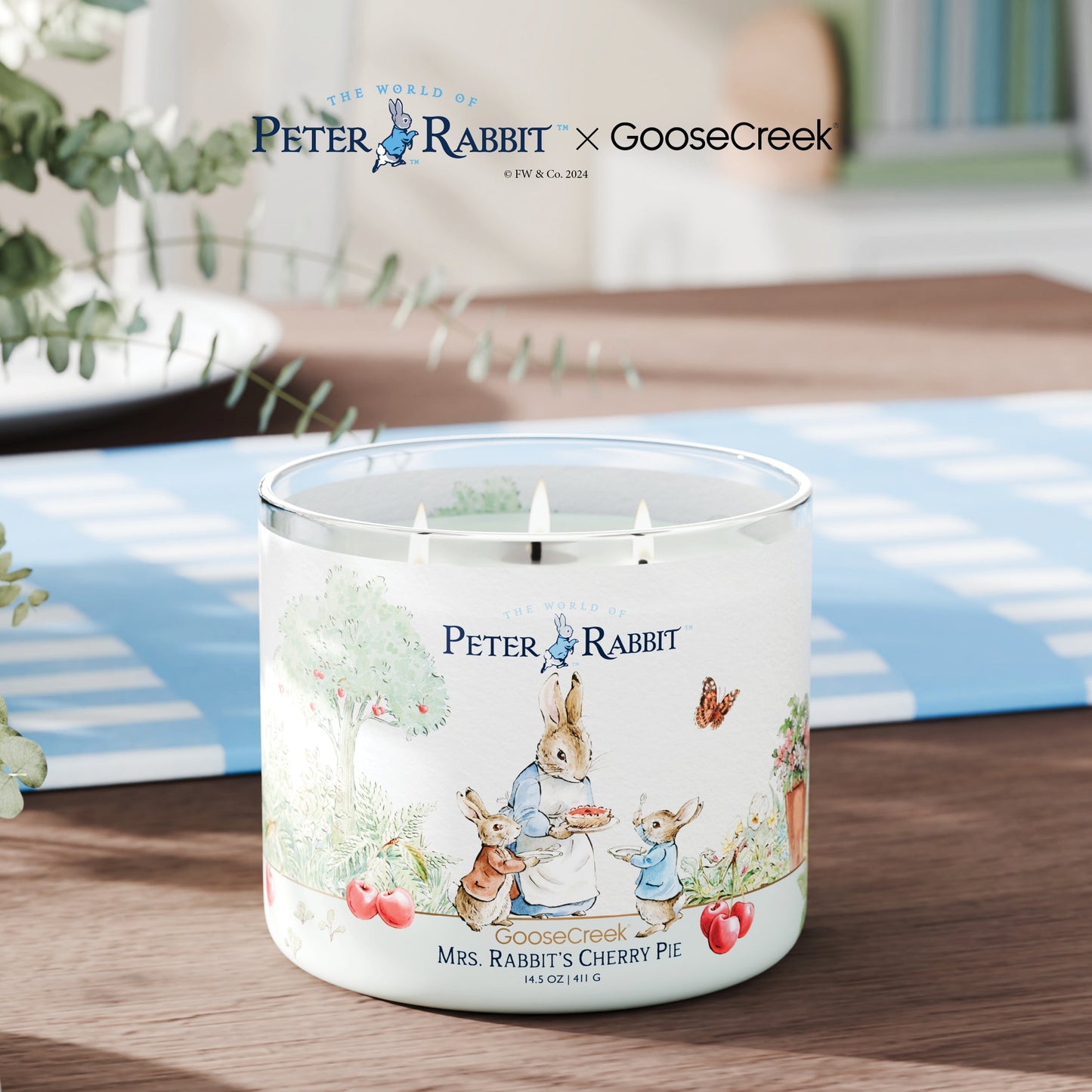Peter Rabbit - Mrs. Rabbit's Cherry Pie Large 3-Wick Candle