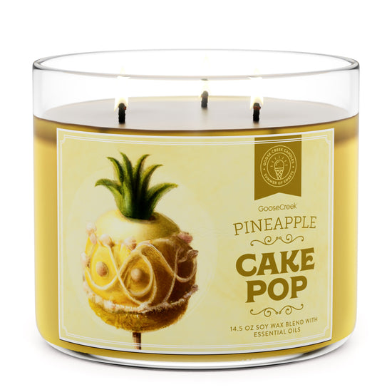 Load image into Gallery viewer, Pineapple Cake Pop Large 3-Wick Candle
