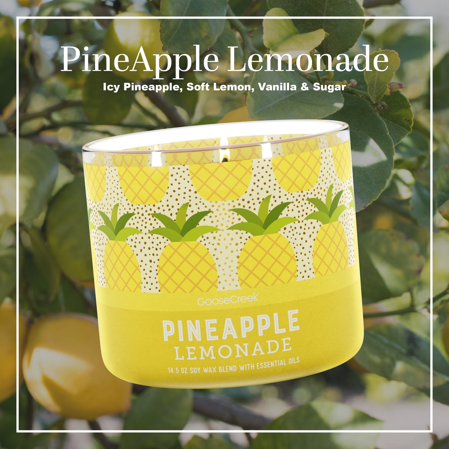 Pineapple Lemonade Large 3-Wick Candle