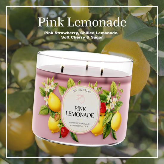 Pink Lemonade Large 3-Wick Candle