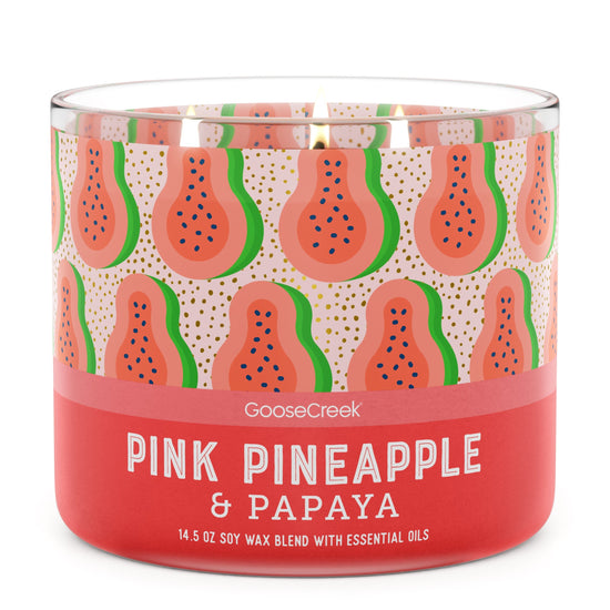 Pink Pineapple & Papaya 3-Wick Candle