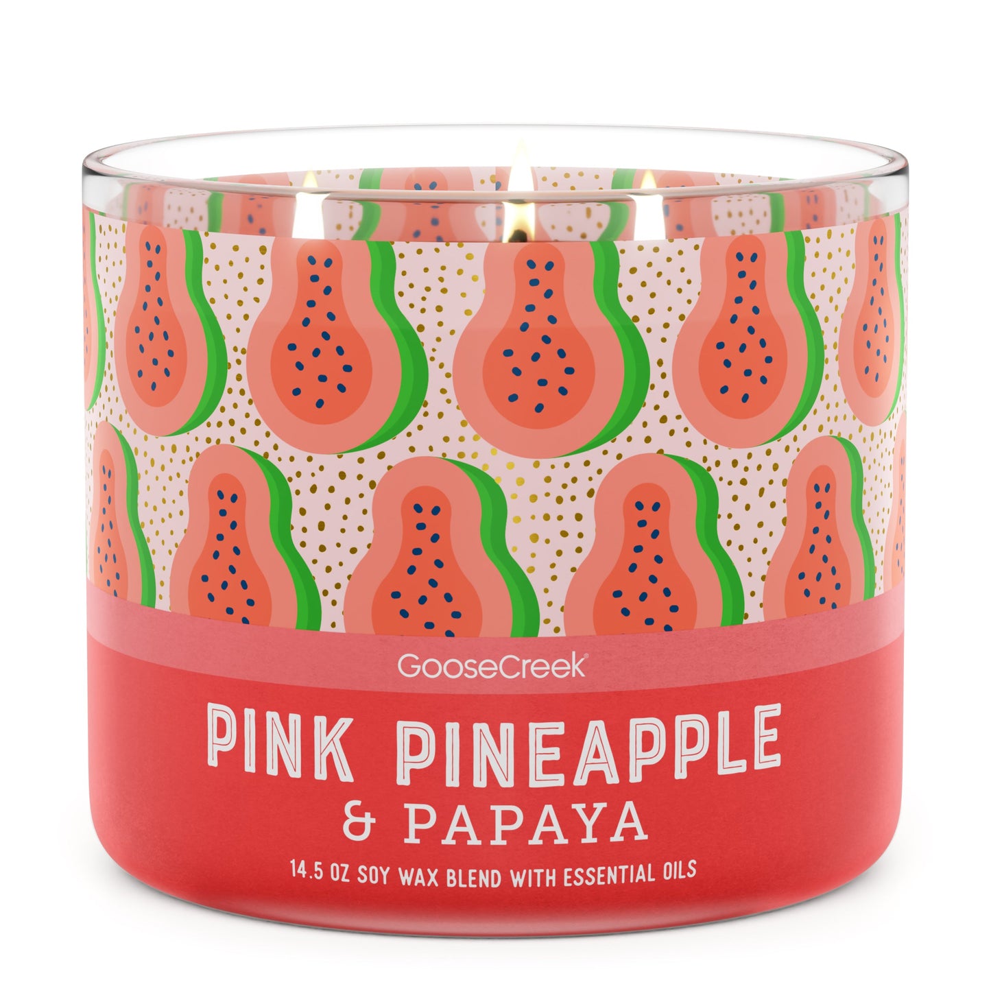 Pink Pineapple & Papaya Large 3-Wick Candle