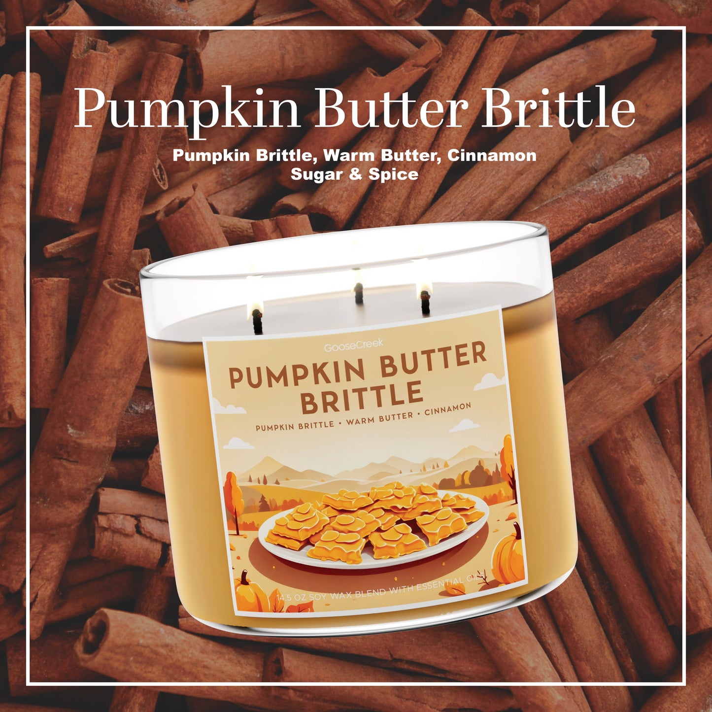 Pumpkin Butter Brittle 3-Wick Candle