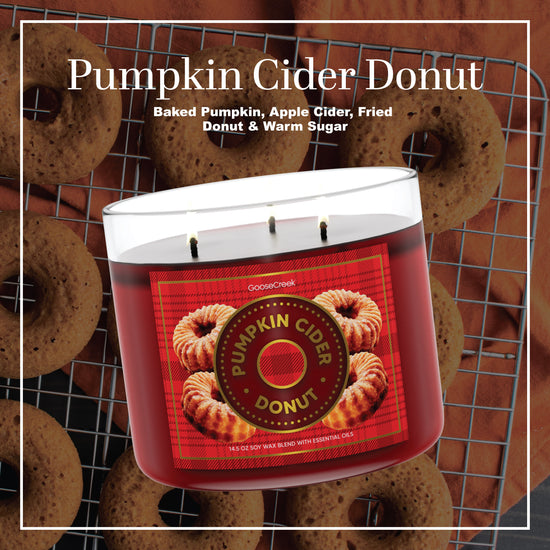 Pumpkin Cider Donut 3-Wick Candle