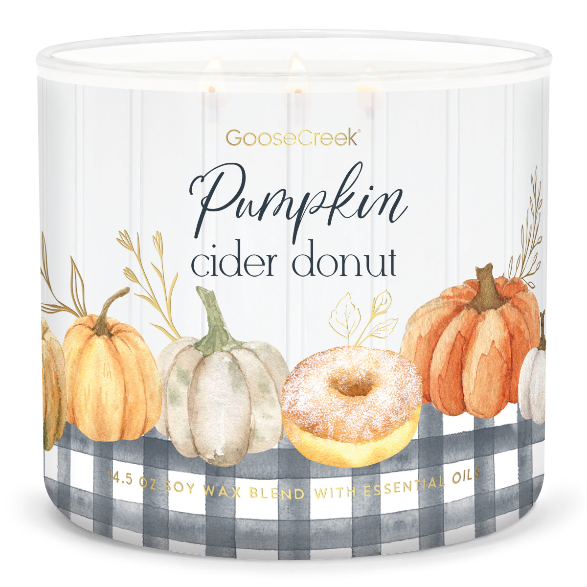 Load image into Gallery viewer, Pumpkin Cider Donut Large 3-Wick Candle
