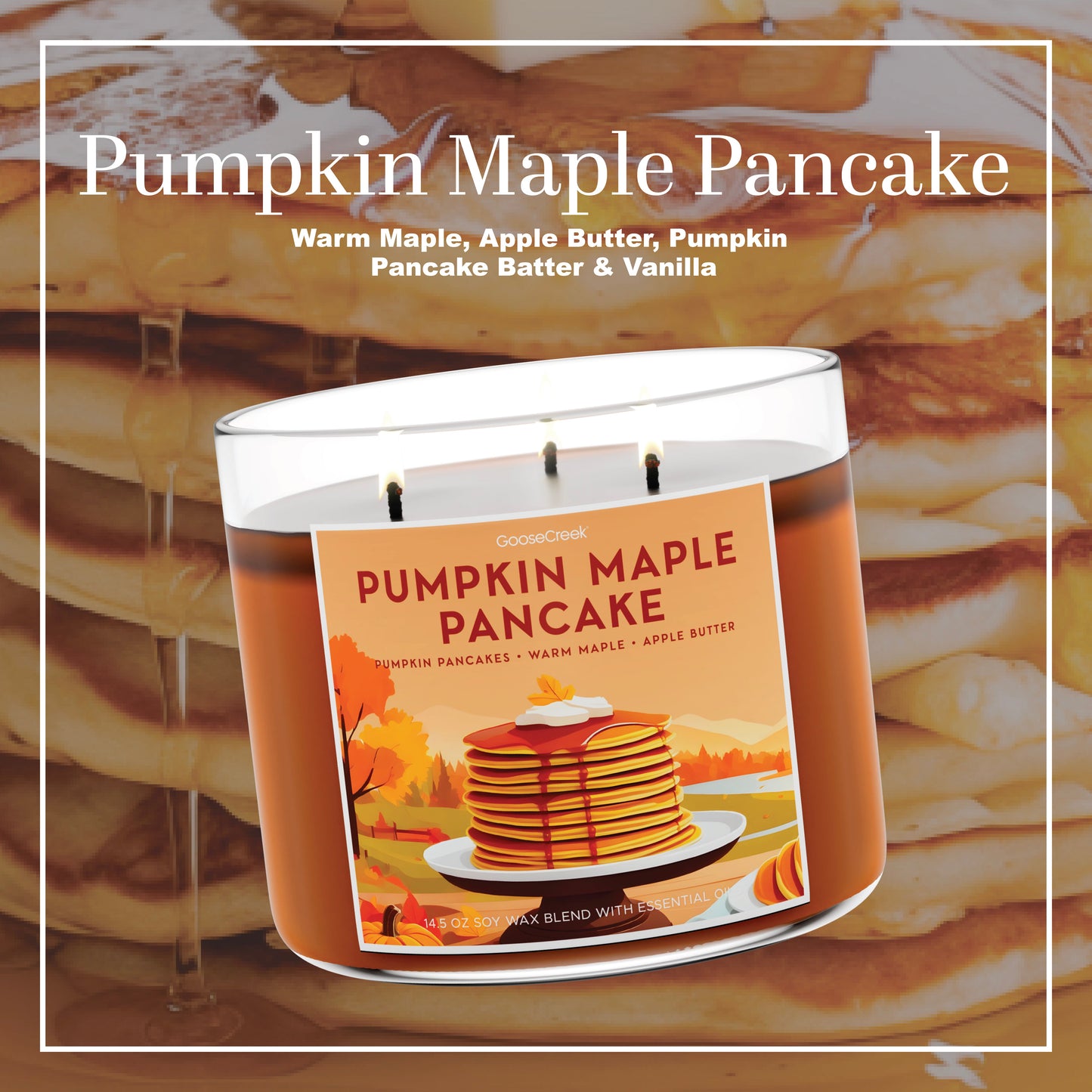 Pumpkin Maple Pancake 3-Wick Candle