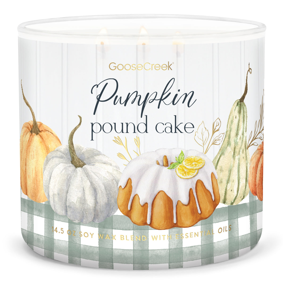 Load image into Gallery viewer, Pumpkin Pound Cake Large 3-Wick Candle
