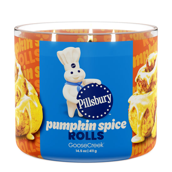 Pumpkin Spice Rolls Large 3-Wick Pillsbury Candle