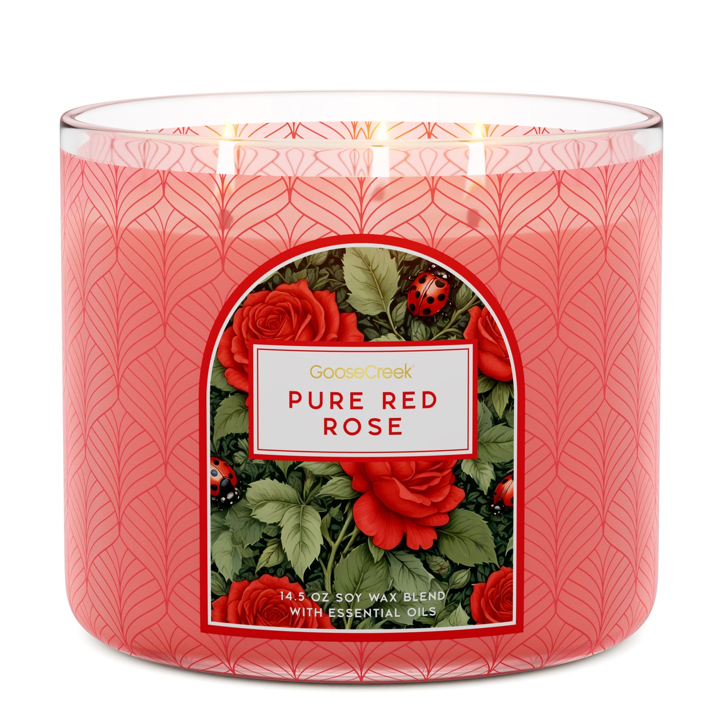 Pure Red Rose 3-Wick Candle