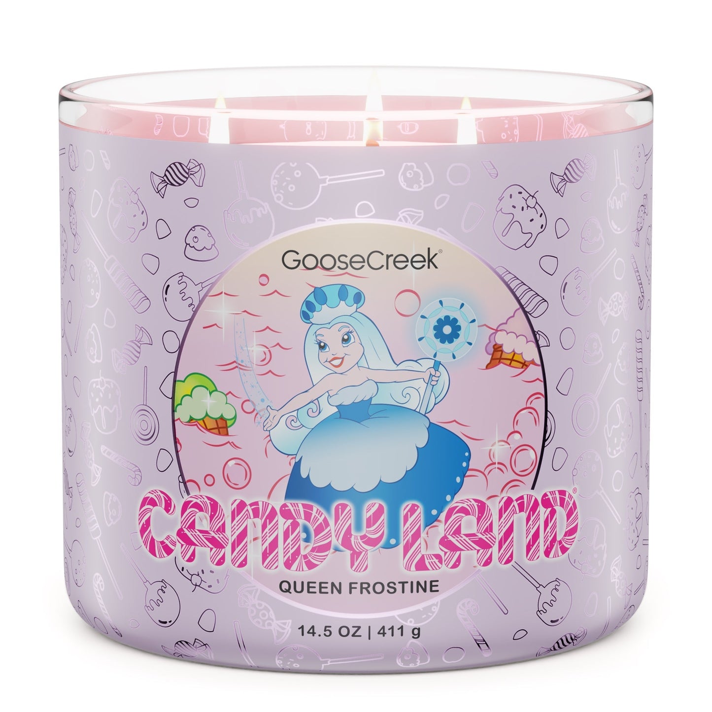 Queen Frostine Large Candy Land Large 3-Wick Candle