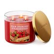 Load image into Gallery viewer, Rain Drenched Strawberries 3-Wick Candle
