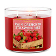 Load image into Gallery viewer, Rain Drenched Strawberries 3-Wick Candle
