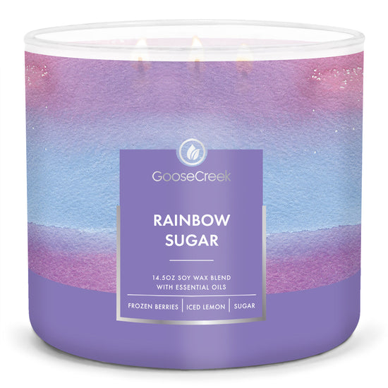 Load image into Gallery viewer, Rainbow Sugar Large 3-Wick Candle
