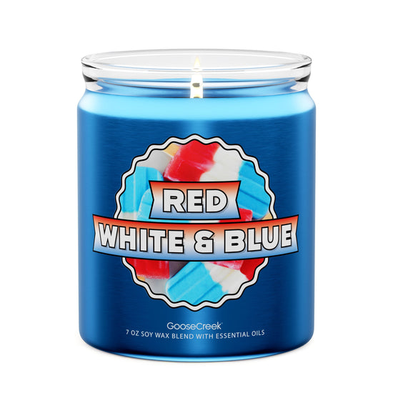 Red, White & Blue 7oz Single Wick Candle