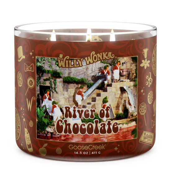 Load image into Gallery viewer, River of Chocolate 3-Wick Wonka Candle
