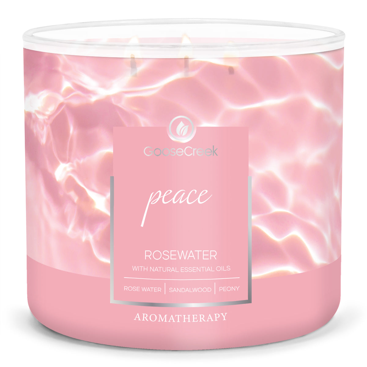 Load image into Gallery viewer, Rosewater Aromatherapy Large 3-Wick Candle
