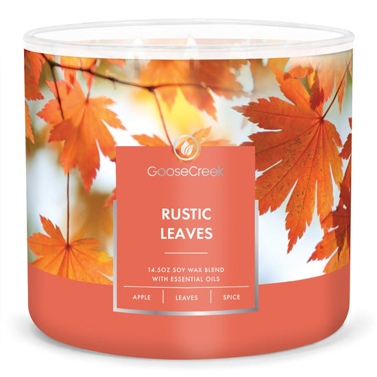 Rustic Leaves Large 3-Wick Candle