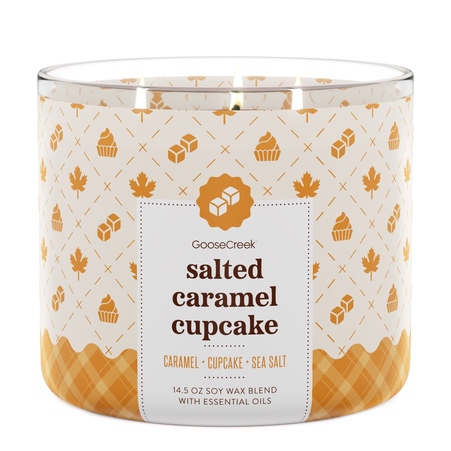 Salted Caramel Cupcake 3-Wick Candle