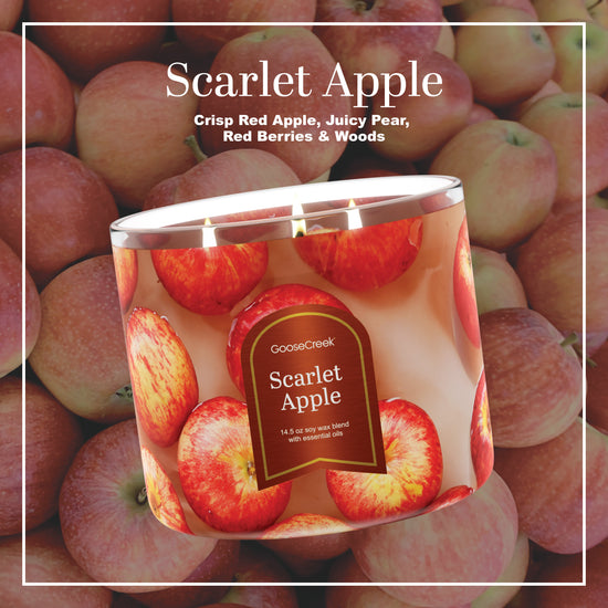 Scarlet Apple 3-Wick Candle