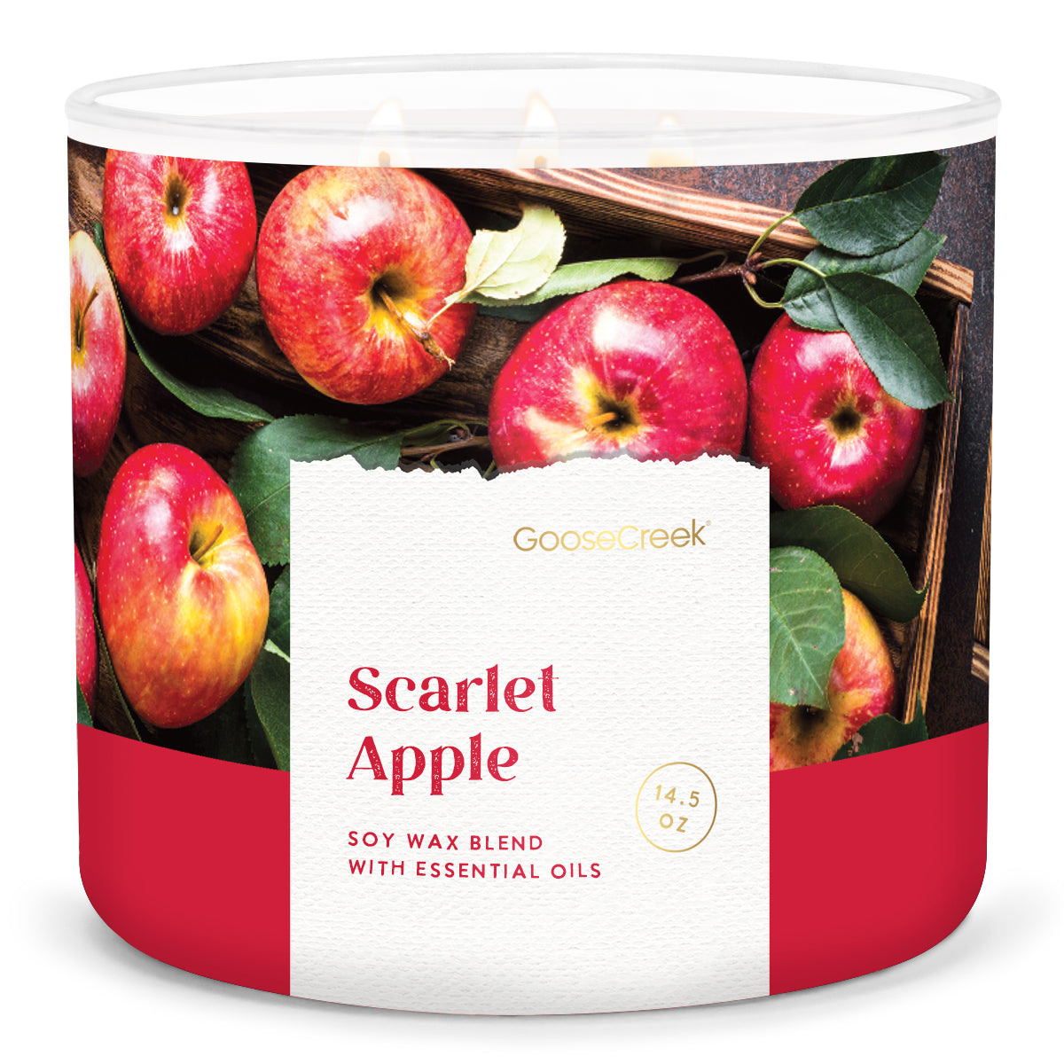 Load image into Gallery viewer, Scarlet Apple Large 3-Wick Candle
