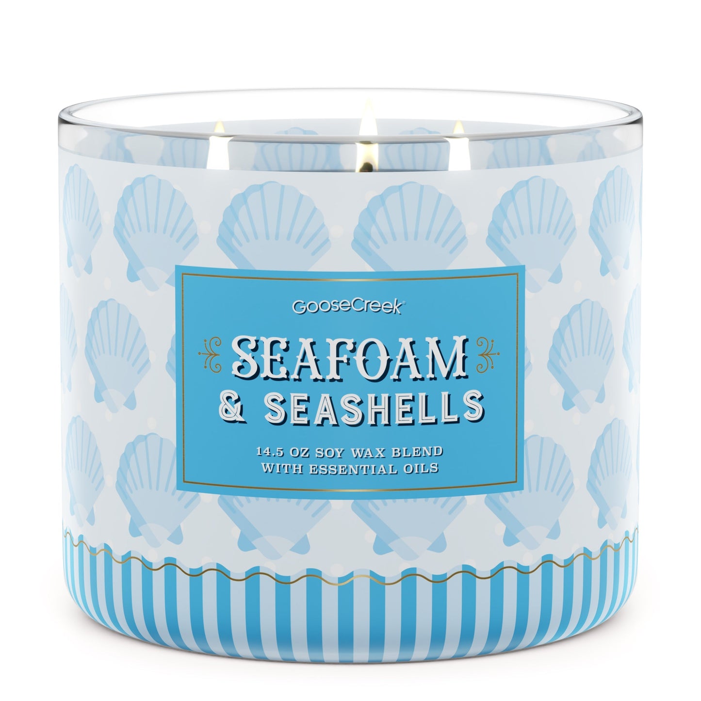 Seafoam & Seashells 3-Wick Candle