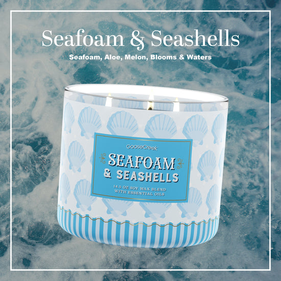 Seafoam & Seashells Large 3-Wick Candle
