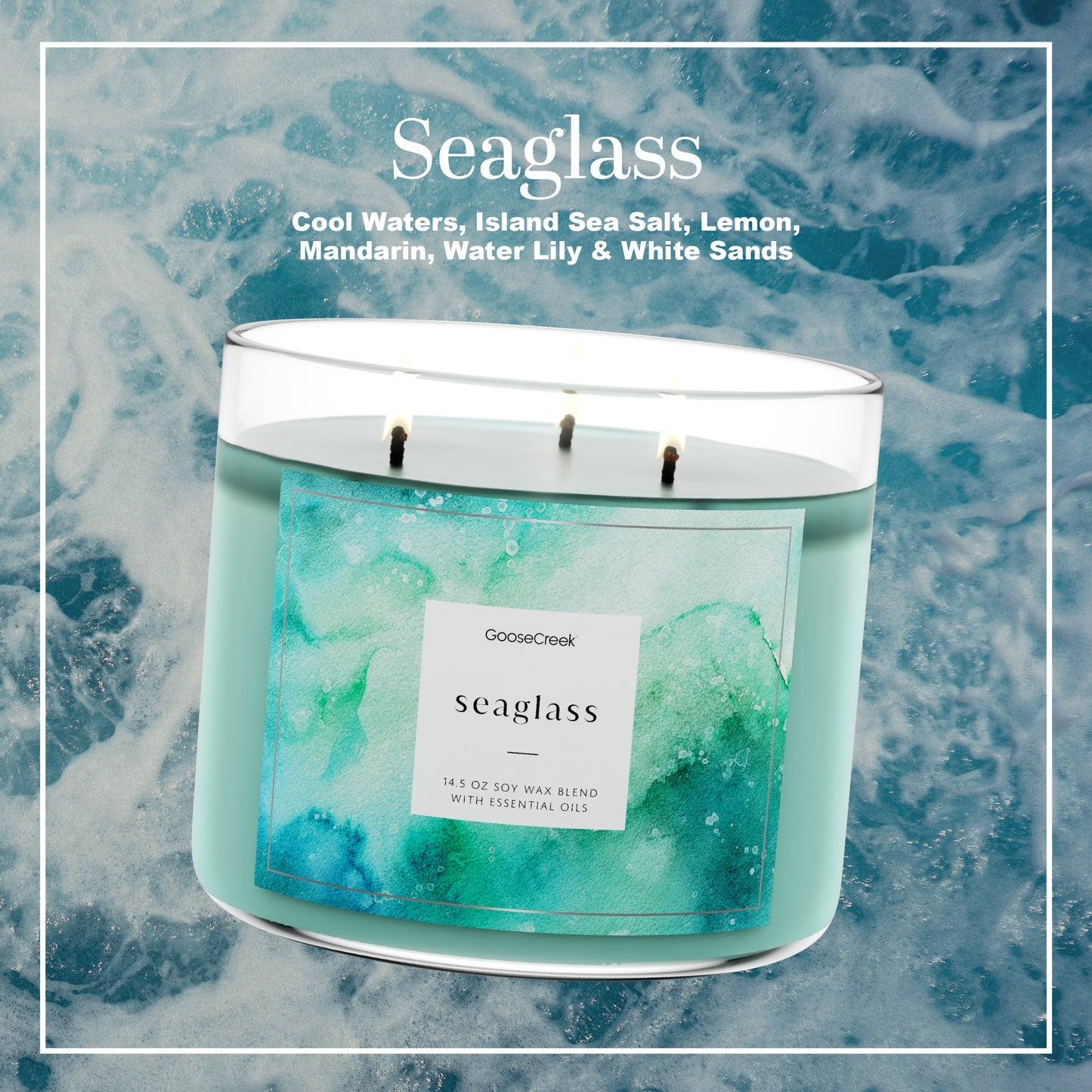 Seaglass 3-Wick Candle