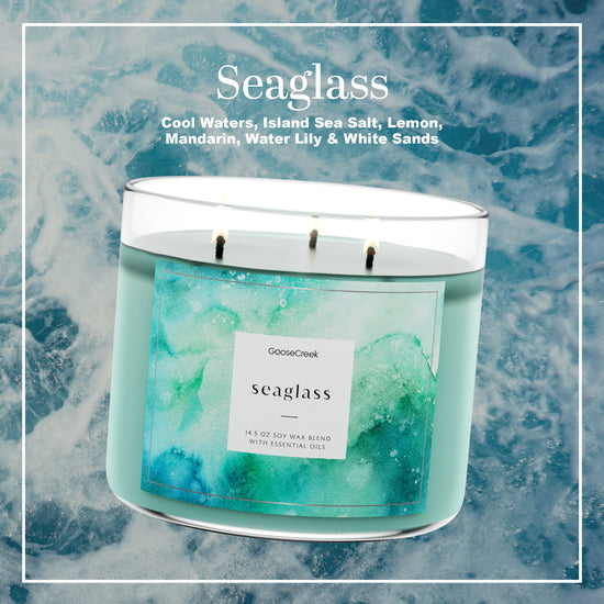 Seaglass Large 3-Wick Candle
