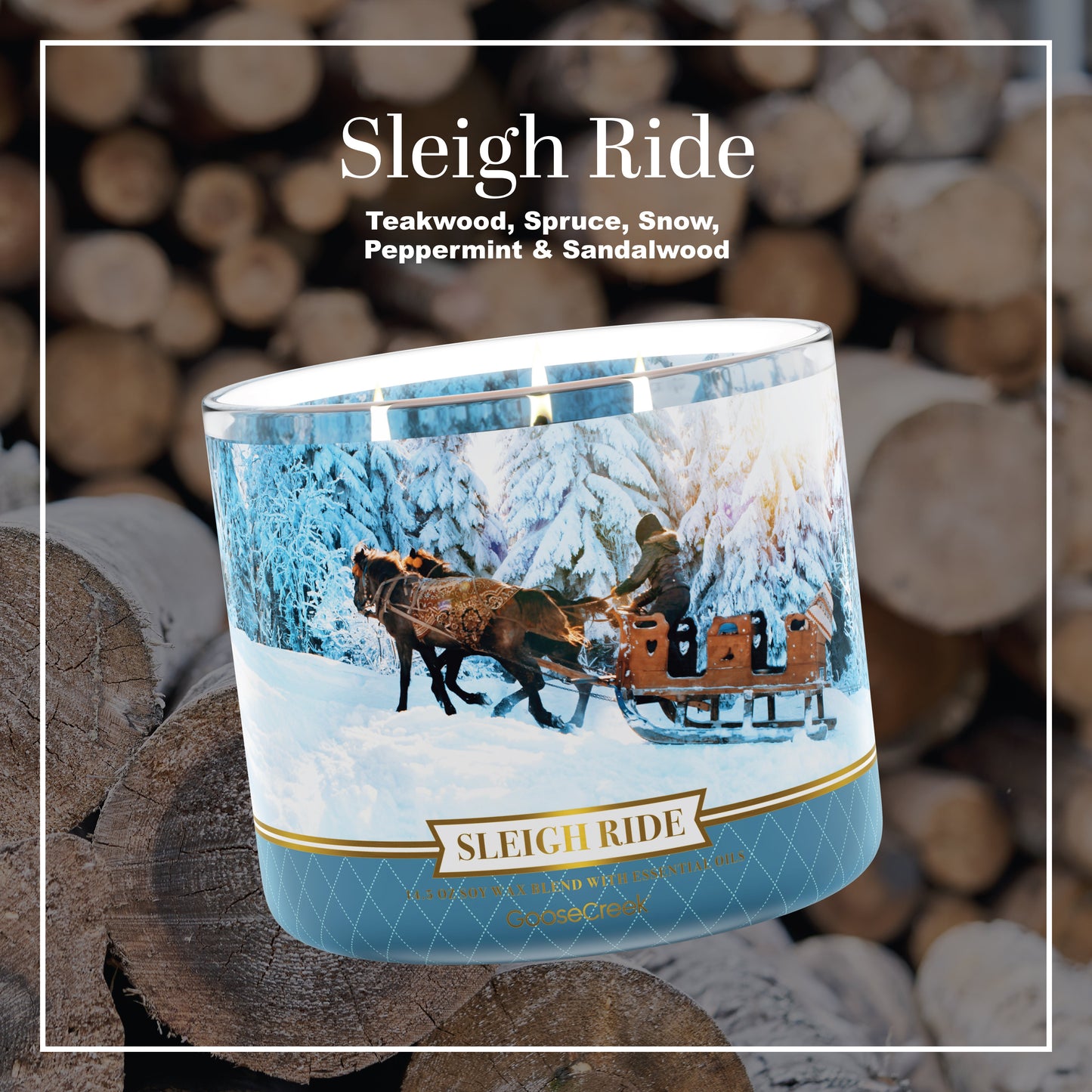 Sleigh Ride 3-Wick Candle