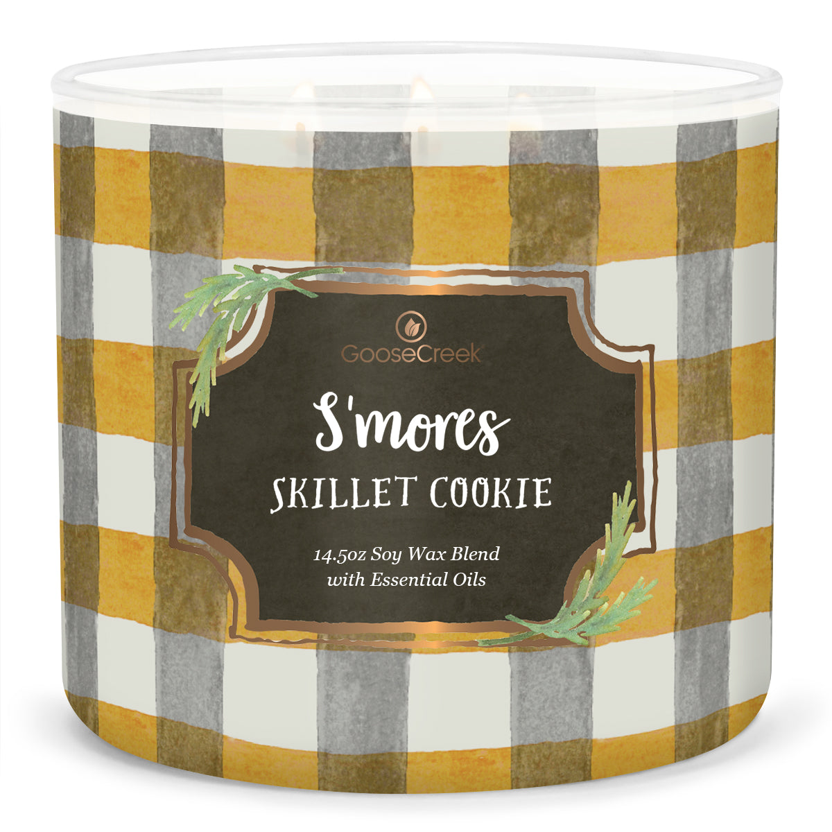 Load image into Gallery viewer, S&amp;#39;mores Skillet Cookie Large 3-Wick Candle
