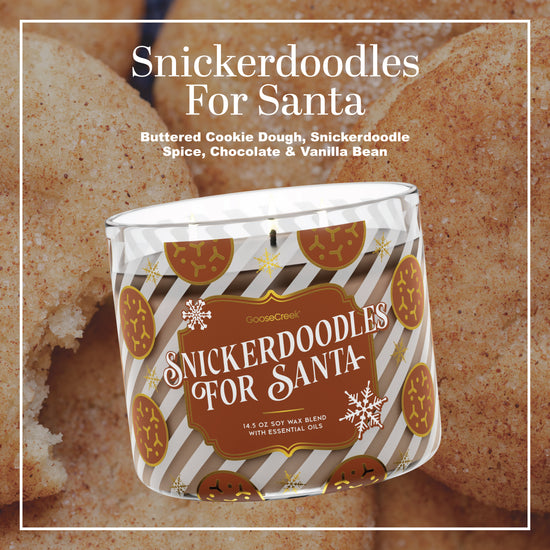 Snickerdoodles for Santa Large 3-Wick Candle