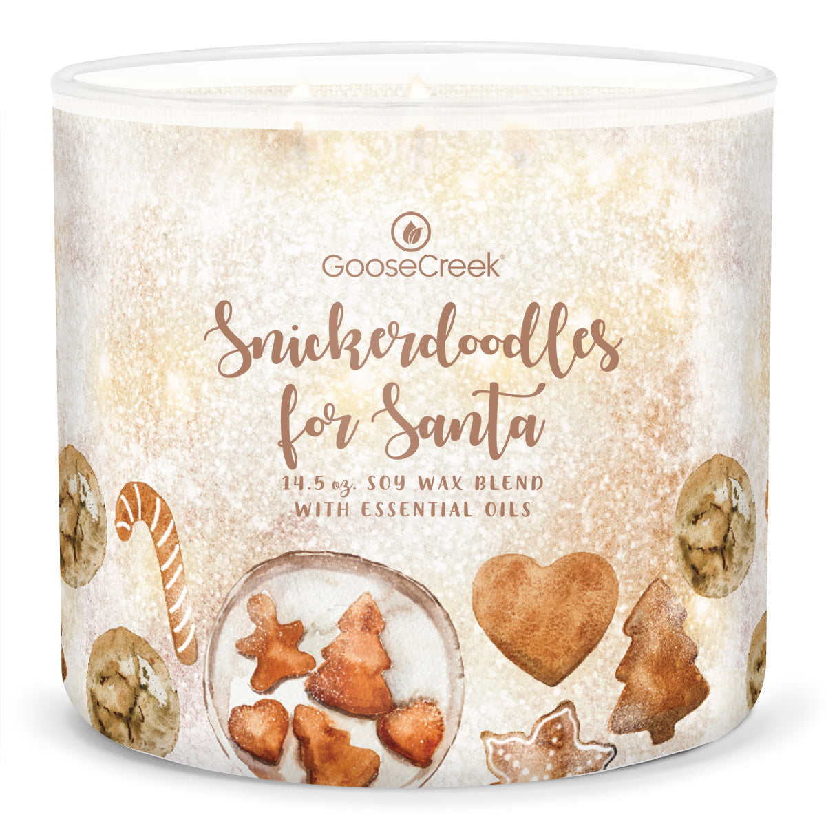 Load image into Gallery viewer, Snickerdoodles for Santa Large 3-Wick Candle
