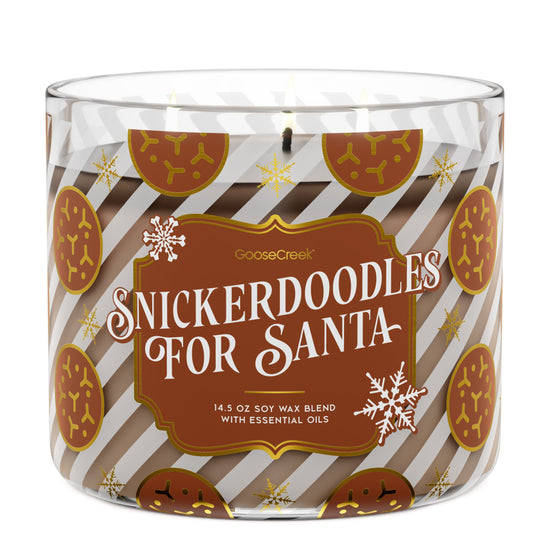 Snickerdoodles for Santa Large 3-Wick Candle