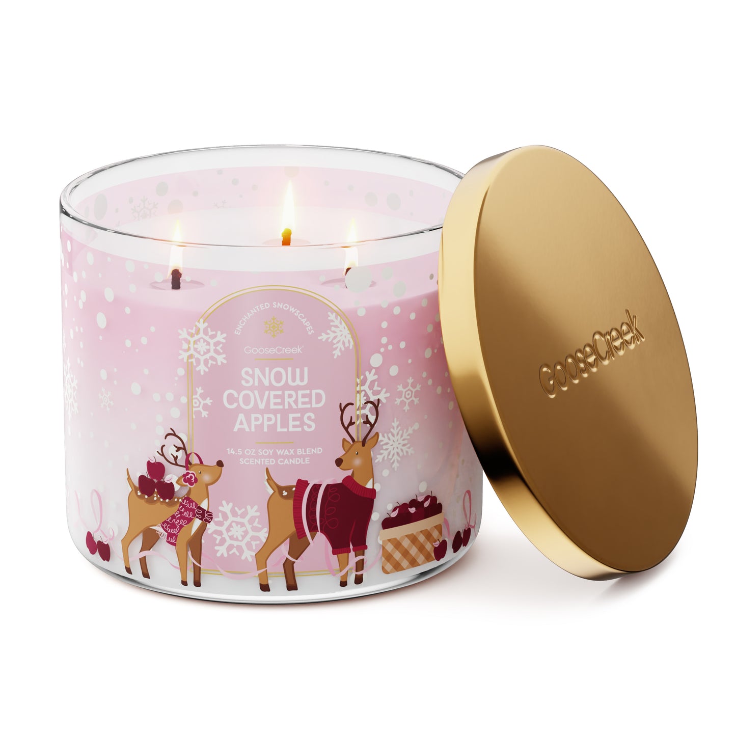 Snow Covered Apples 3-Wick Candle