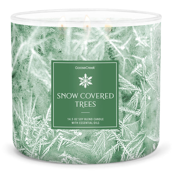 Load image into Gallery viewer, Snow Covered Trees Large 3-Wick Candle
