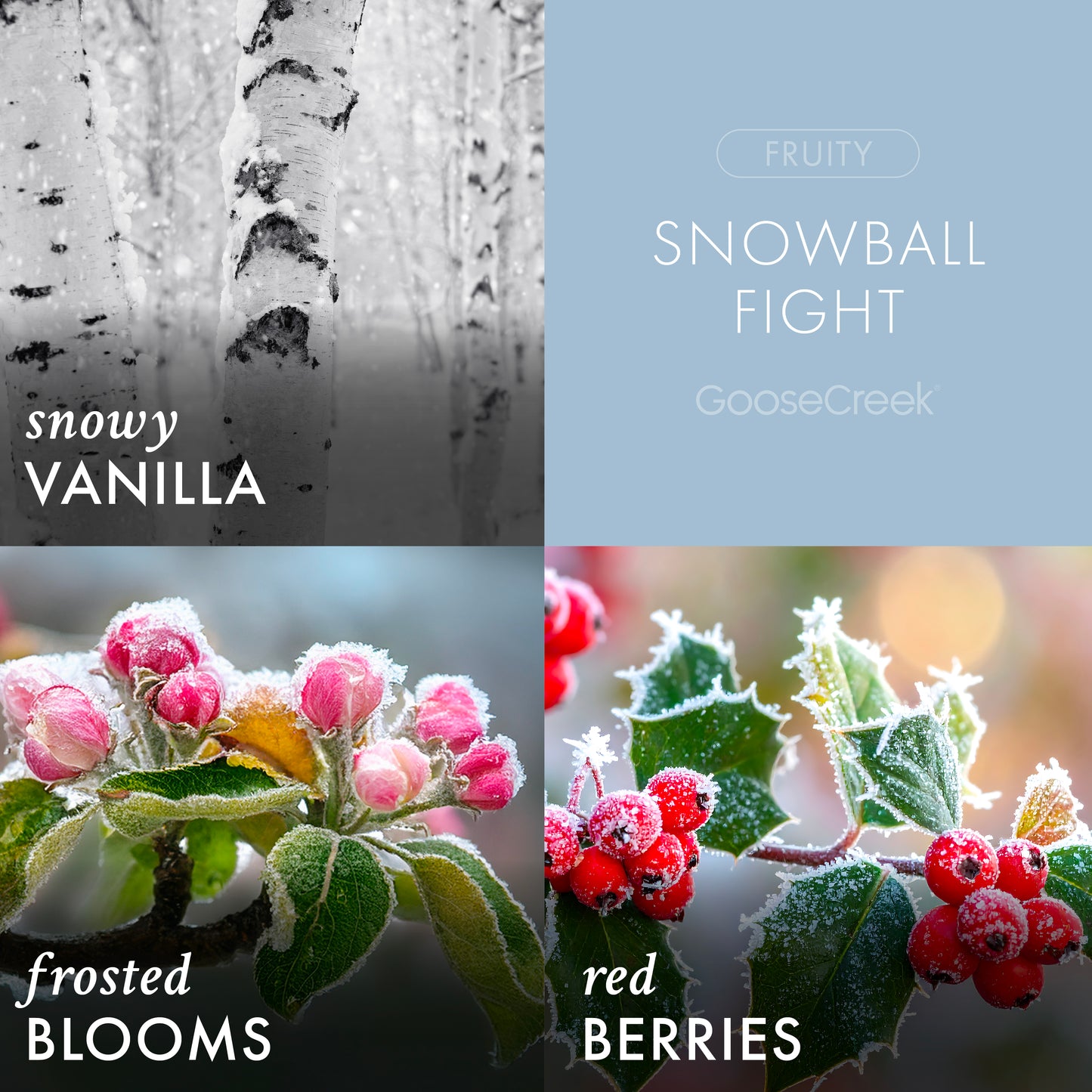 Snowball Fight 3-Wick Candle