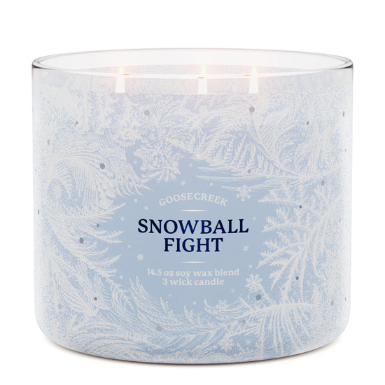 Snowball Fight 3-Wick Candle