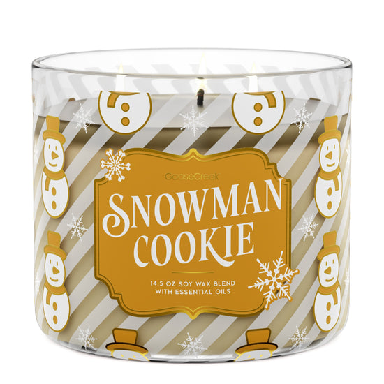 Snowman Cookie 3-Wick Candle