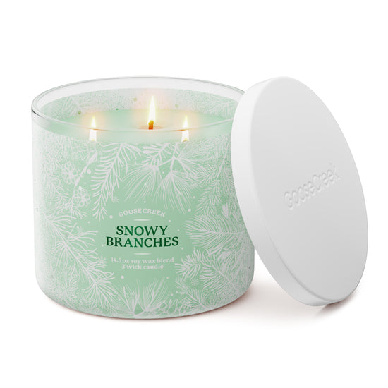 Snowy Branches 3-Wick Candle