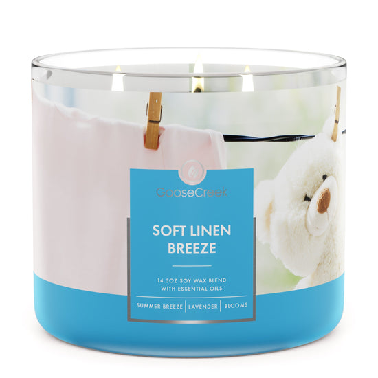 Soft Linen Breeze 3-Wick Candle