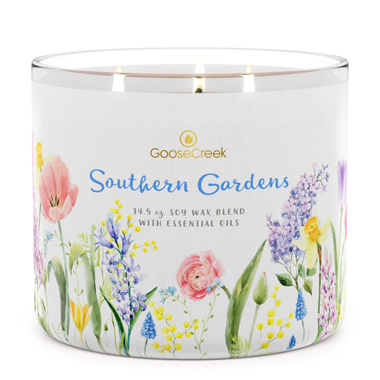 Southern Gardens Large 3-Wick Candle