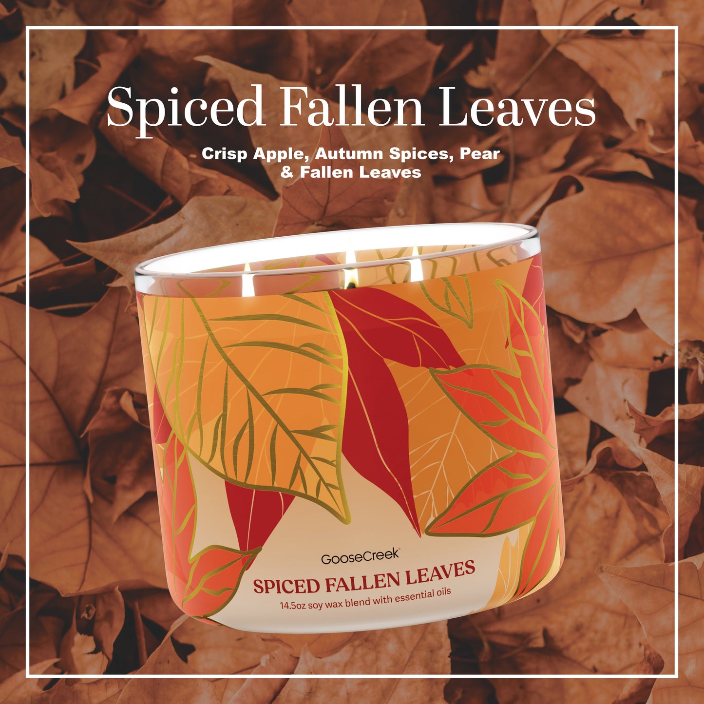 Spiced Fallen Leaves 3-Wick Candle