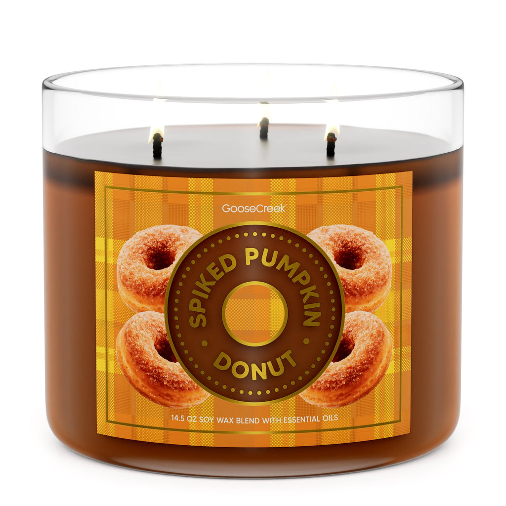 Bath and Body Works Pumpkin outlet Sugared Doughnut Candle RARE