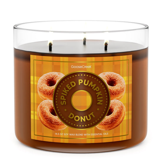 Spiked Pumpkin Donut 3-Wick Candle