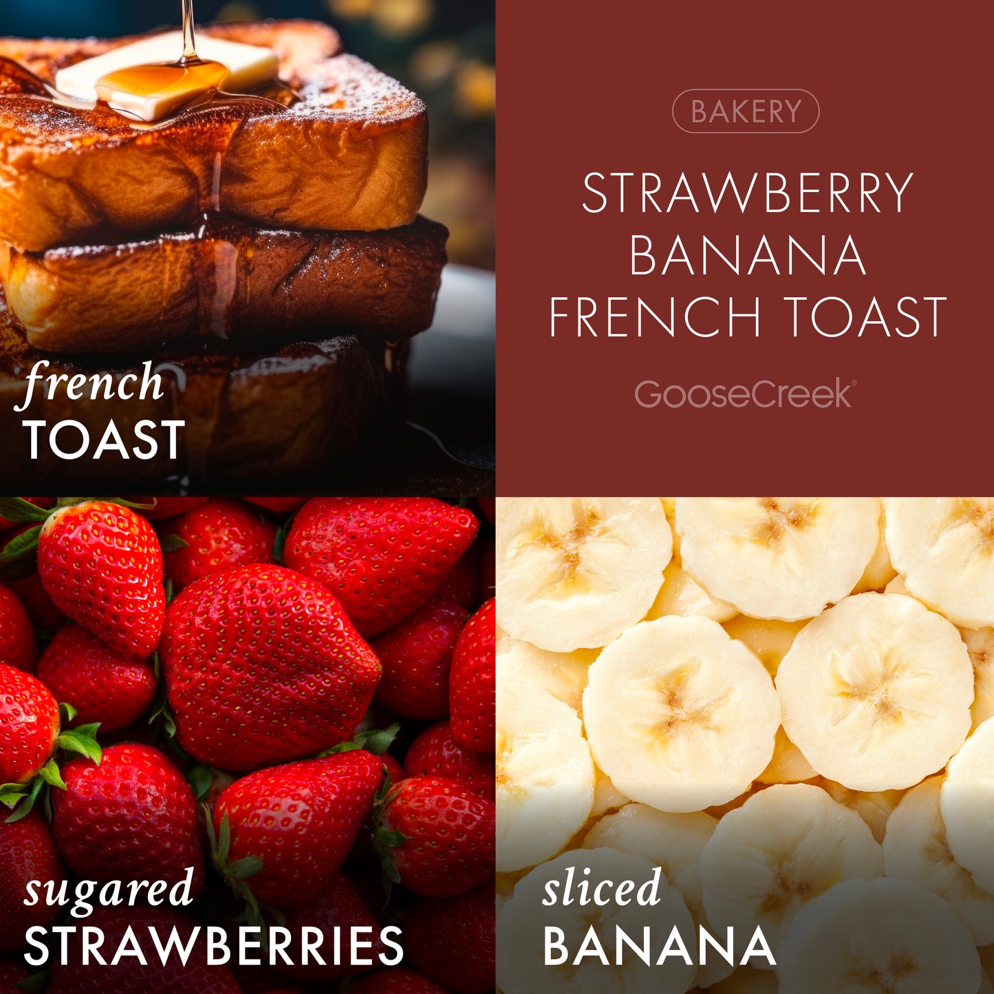 Strawberry Banana French Toast IHOP 3-Wick Candle