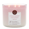 Strawberry Coconut Milk 3-Wick Candle
