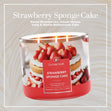 Load image into Gallery viewer, Strawberry Sponge Cake 3-Wick Candle
