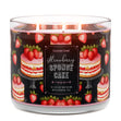 Load image into Gallery viewer, Strawberry Sponge Cake 3-Wick Candle
